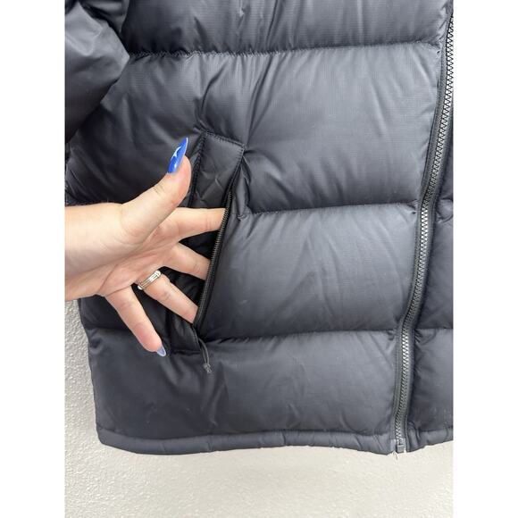 The North Face Mens Jacket Size Large Black Nuptse 700 Goose Down Puffer Zip Up - Picture 2 of 15